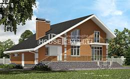 190-006-П Проект двухэтажного дома с мансардой и гаражом, уютный дом из керамзитобетонных блоков Ядрин, House Expert