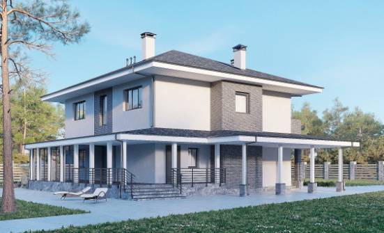250-004-Л Проект двухэтажного дома, уютный загородный дом из газосиликатных блоков Чебоксары | Проекты домов от House Expert