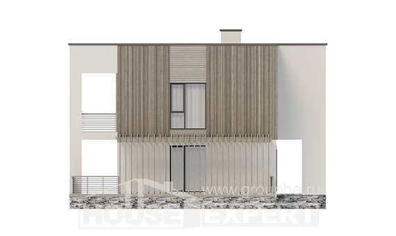 150-017-П Проект двухэтажного дома, недорогой загородный дом из теплоблока Ядрин, House Expert