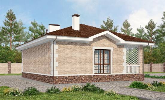 065-002-П Проект бани из кирпича Ядрин | Проекты домов от House Expert