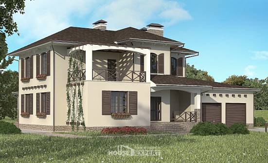 285-002-П Проект двухэтажного дома, гараж, современный загородный дом из кирпича Канаш | Проекты домов от House Expert