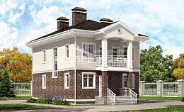 120-001-Л Проект трехэтажного дома, доступный дом из поризованных блоков Канаш, House Expert