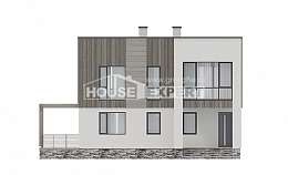 150-017-П Проект двухэтажного дома, бюджетный домик из бризолита Шумерля, House Expert