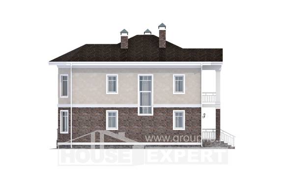 120-001-Л Проект трехэтажного дома, уютный дом из пеноблока Ядрин, House Expert