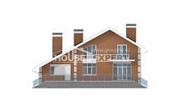 190-006-П Проект двухэтажного дома мансардой и гаражом, средний коттедж из газобетона Канаш, House Expert