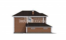 220-004-Л Проект двухэтажного дома и гаражом, красивый загородный дом из кирпича Чебоксары, House Expert