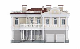 505-001-П Проект двухэтажного дома и гаражом, просторный домик из керамзитобетонных блоков Шумерля, House Expert