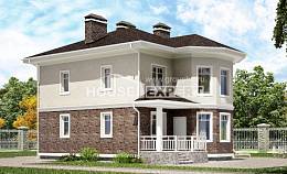120-001-Л Проект трехэтажного дома, бюджетный домик из блока Новочебоксарск, House Expert