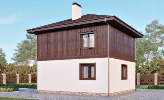 100-006-Л Проект двухэтажного дома, доступный загородный дом из теплоблока Алатырь | Проекты домов от House Expert