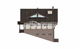 305-002-Л Проект трехэтажного дома с мансардным этажом, большой дом из кирпича Чебоксары, House Expert