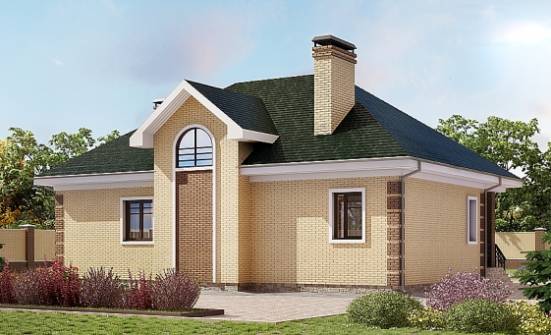 150-013-Л Проект двухэтажного дома с мансардой, недорогой домик из кирпича Чебоксары | Проекты домов от House Expert