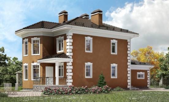150-006-П Проект двухэтажного дома, гараж, бюджетный домик из арболита Чебоксары | Проекты домов от House Expert