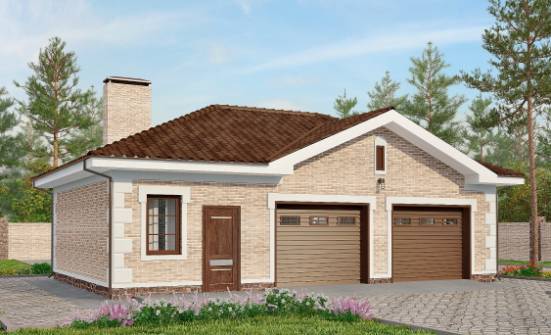 070-005-П Проект гаража из кирпича Чебоксары | Проекты домов от House Expert