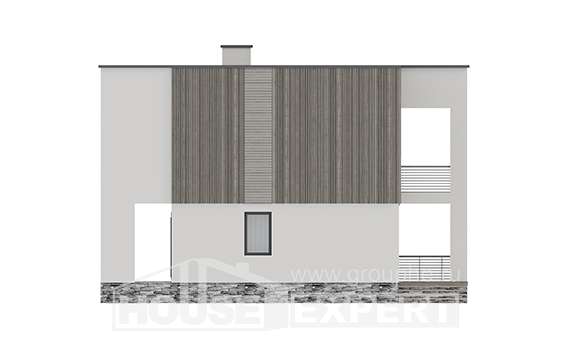 150-017-П Проект двухэтажного дома, бюджетный загородный дом из газосиликатных блоков Чебоксары, House Expert