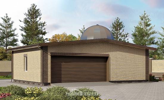 075-001-Л Проект гаража из кирпича Чебоксары | Проекты домов от House Expert